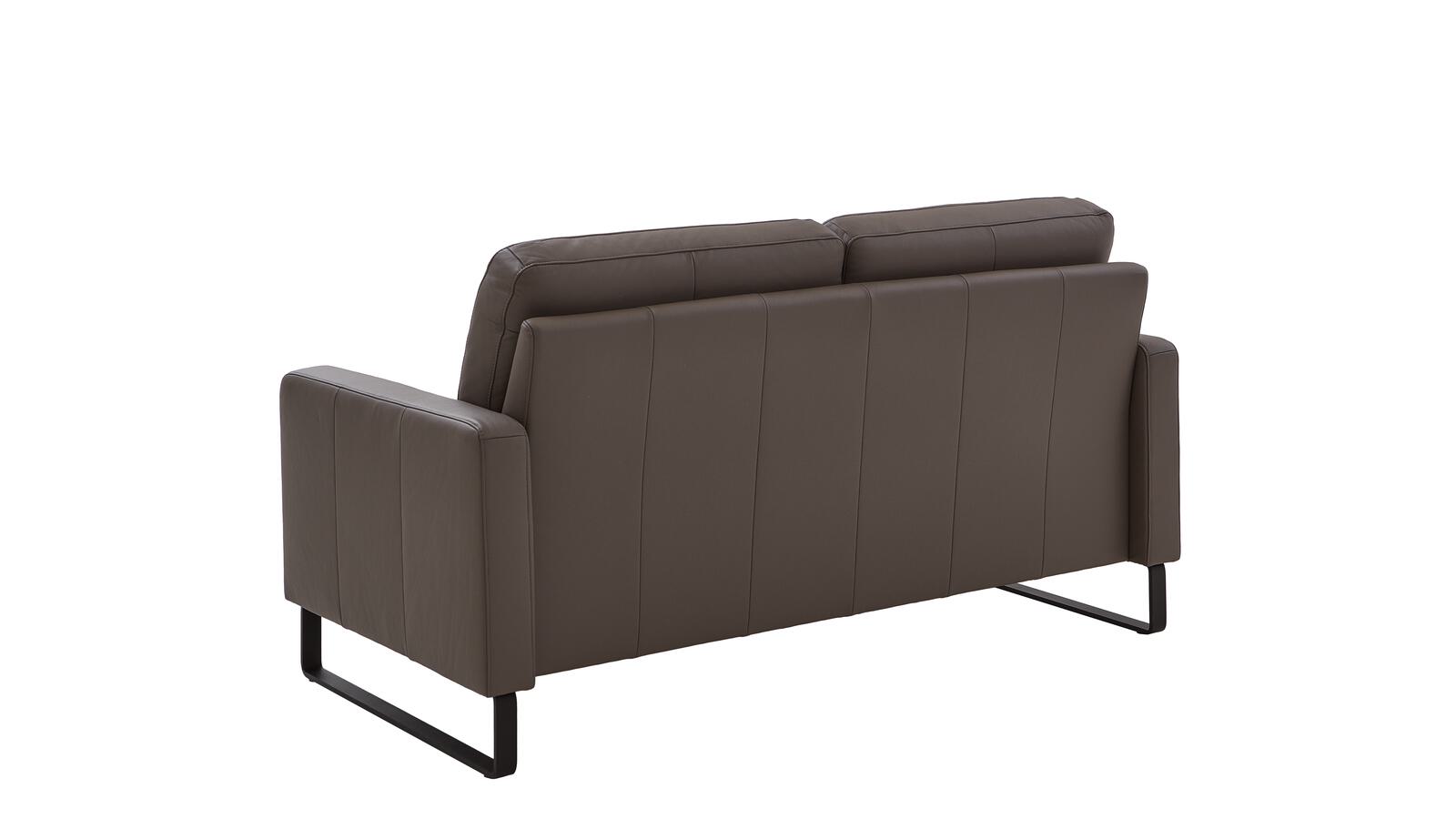 Carina Polstermöbel Sofa 2,5-sitzig ANUK in Leder Soft-Line elephant