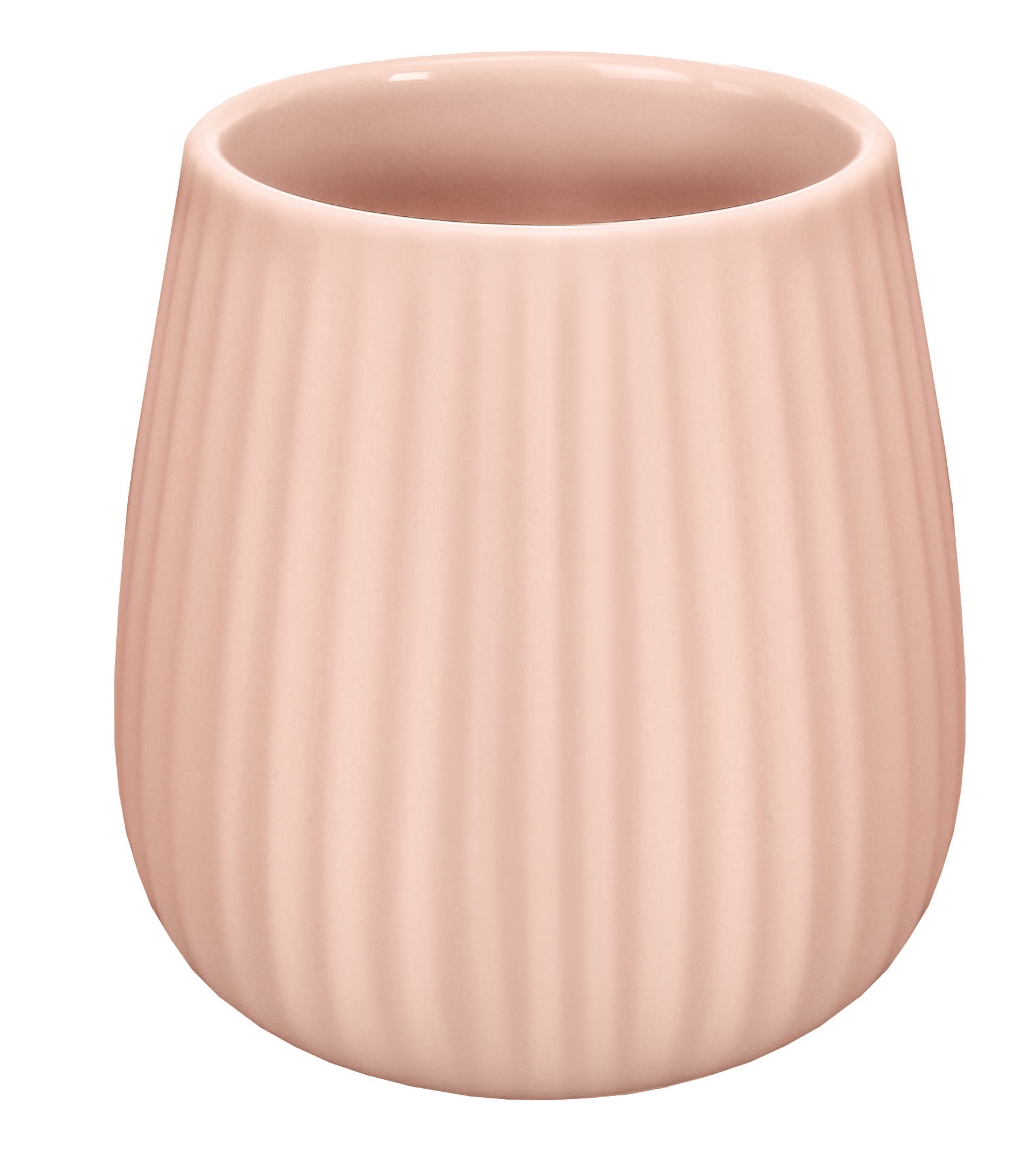 Kleine Wolke Zahnputzbecher GROOVE ca. 9,5x9,5cm in Farbe Pearl