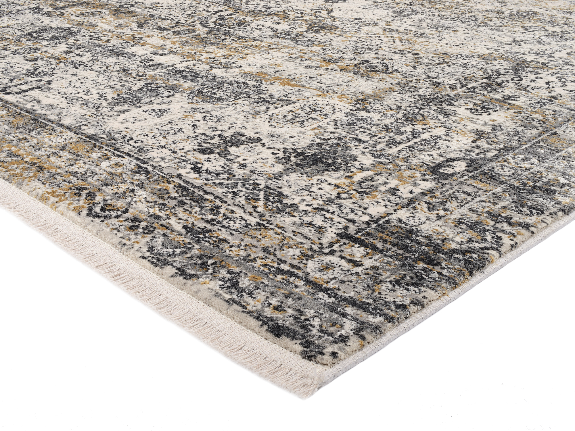 OCI Webteppich ca. 160x230cm in Farbe grau-gold