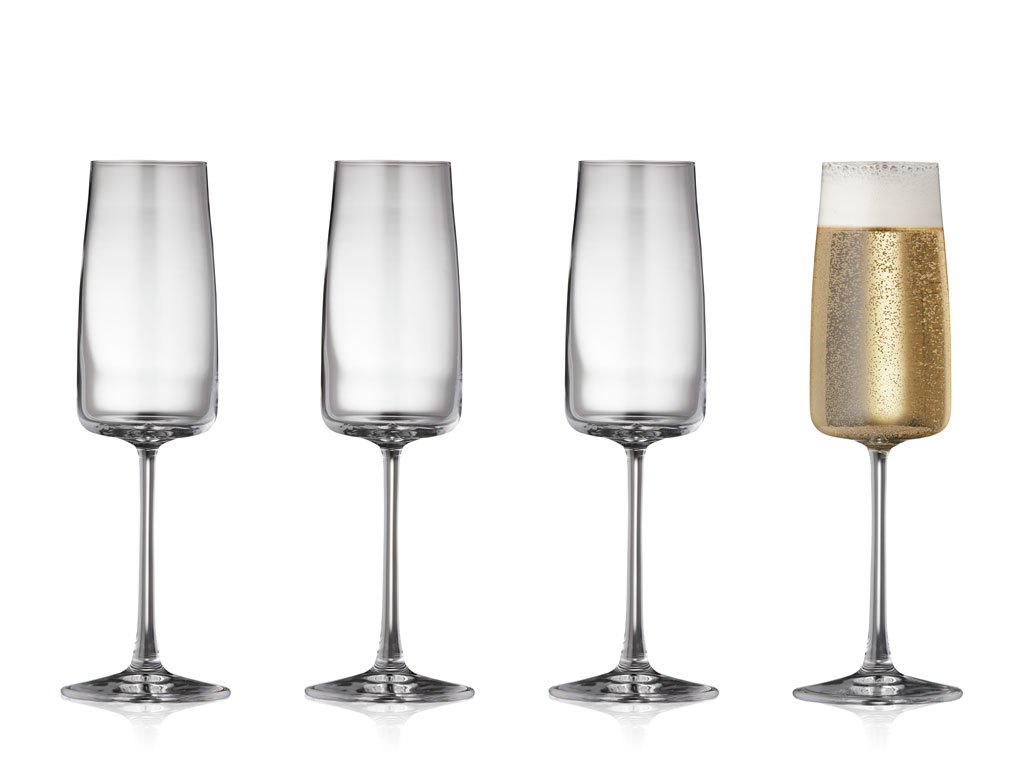 F&H Champagnerglas  ZERO 0,03 Liter in Farbe Klar