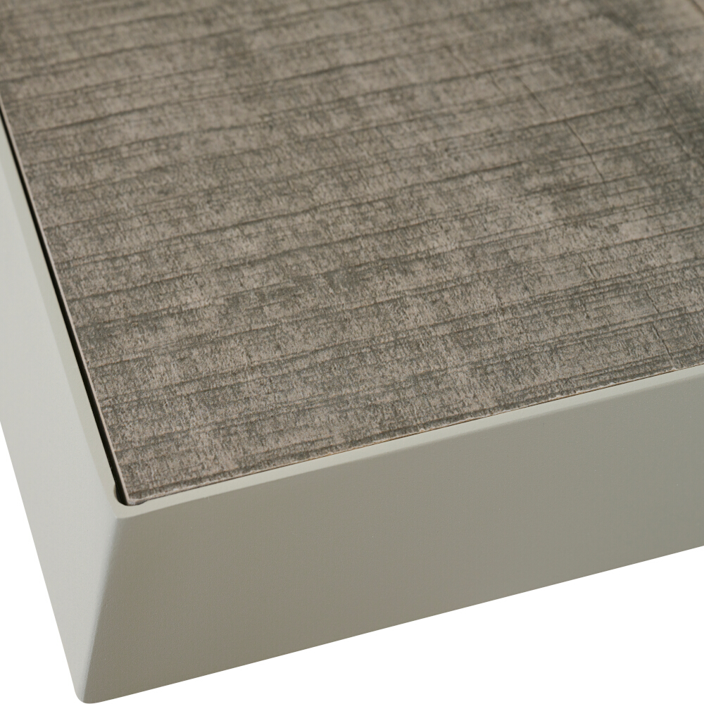 Ausziehtisch SINCRO ca. 200(260)x100cm in Farbe seidengrau, washed grey, Dekoration für Zuhause, Teppich