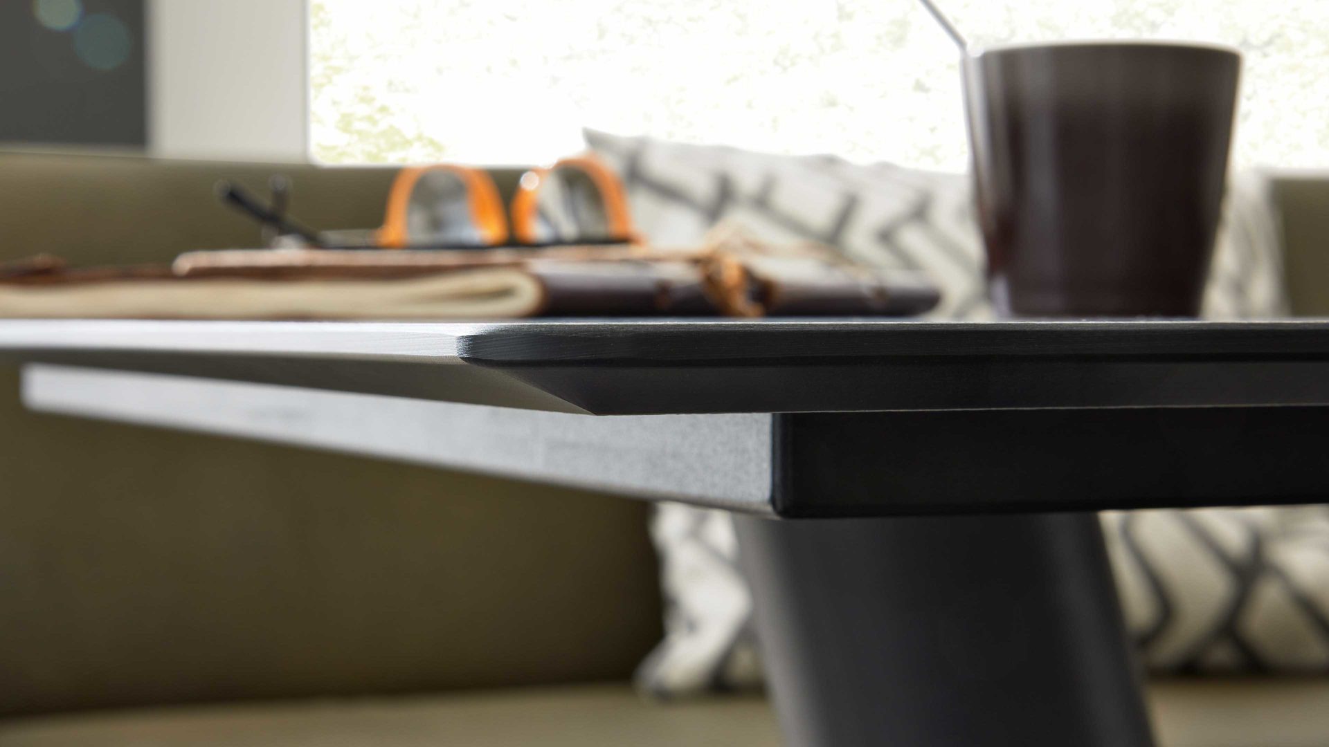 Interliving Esstisch IL 5105 ca. 160x90cm in HPL-Beton-Design, Moebel, Tabelle, Kaffeetisch, Tischplatte, Schreibtisch