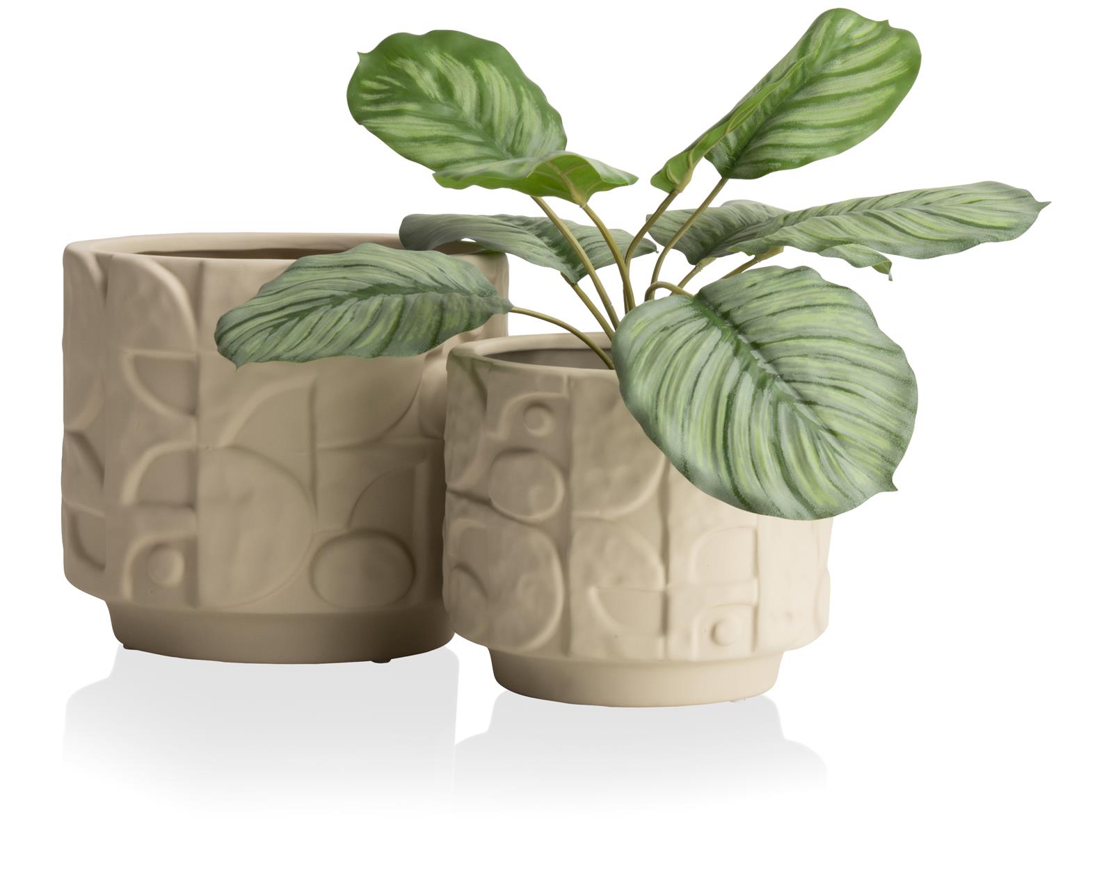 Coco Maison Blumentopf Alex 51279-BEI D18cm