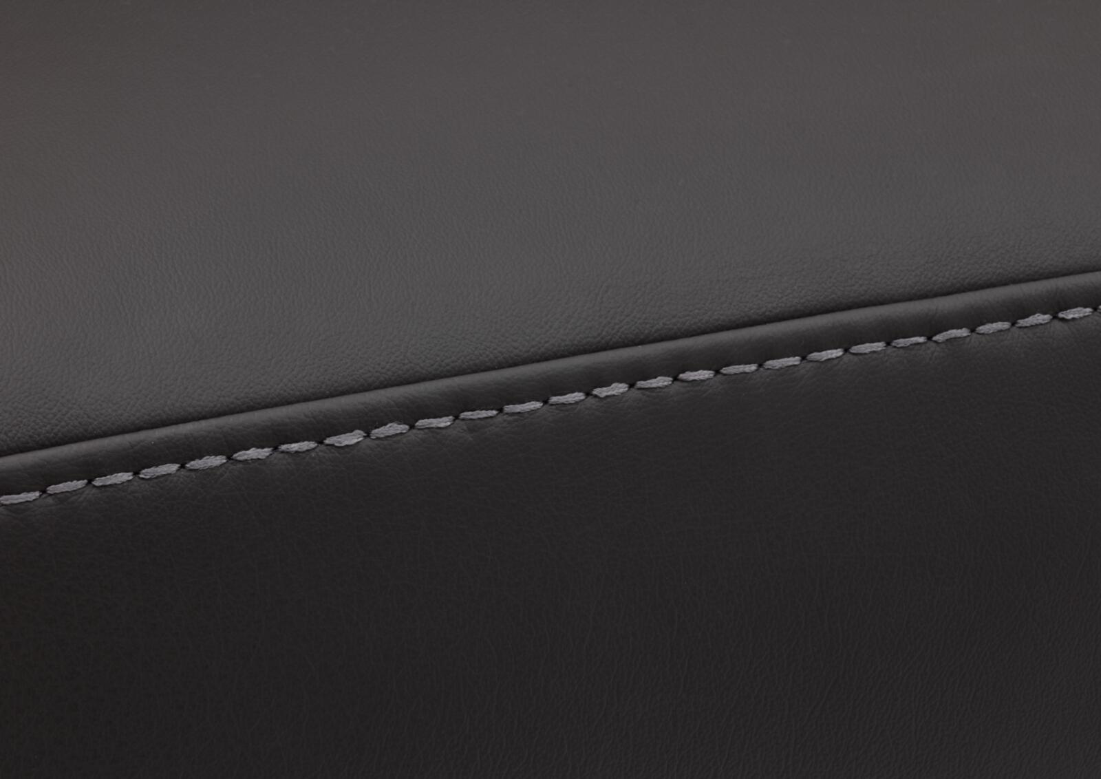Hukla Sofa 3-sitzig VS-HU1064 Breite ca. 218cm in Leder Torro anthrazit