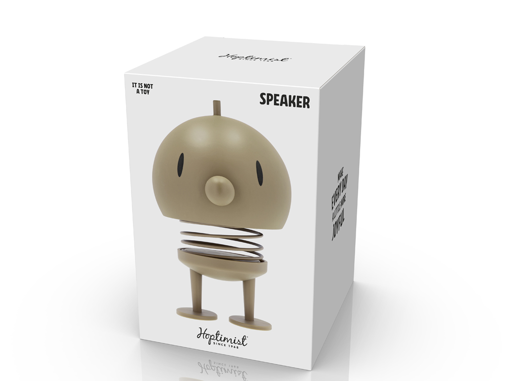 F&H Hoptimist Speaker SPEAKER L ca. B15 H23 T15 cm in soft latte