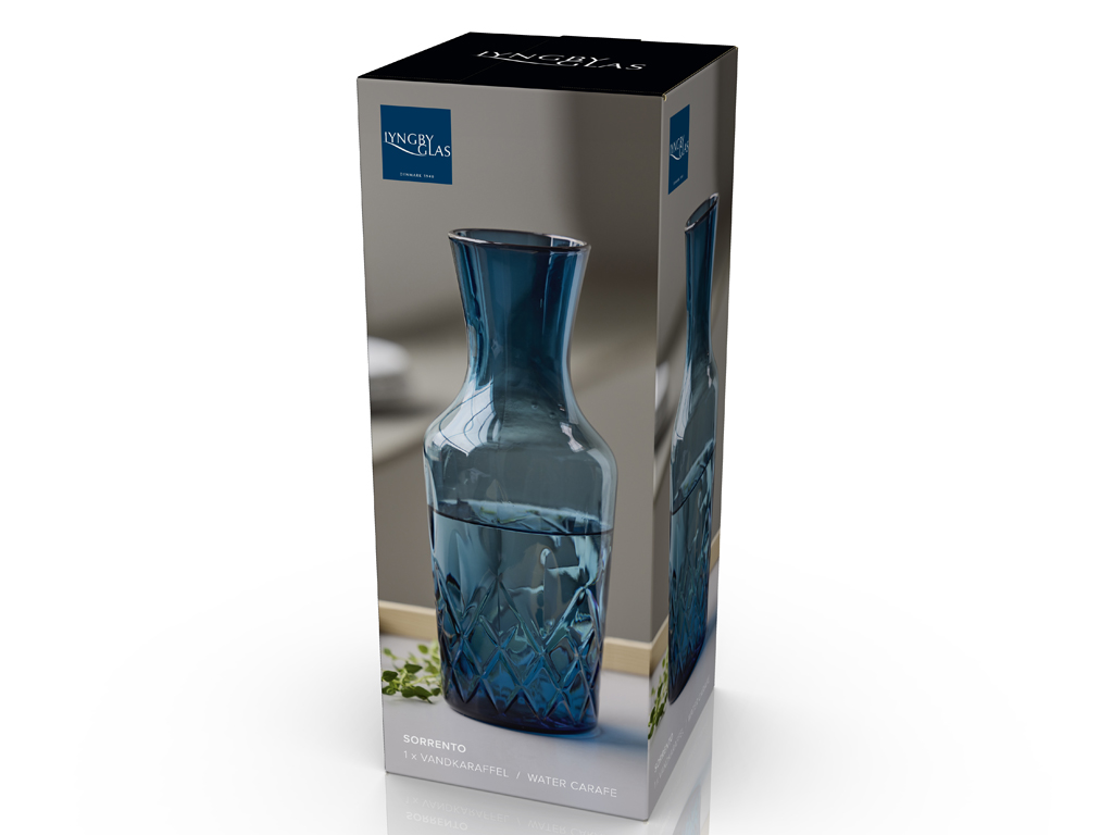 F&H Wasserkaraffe  SORRENTO 0,001 Liter in Farbe Blau