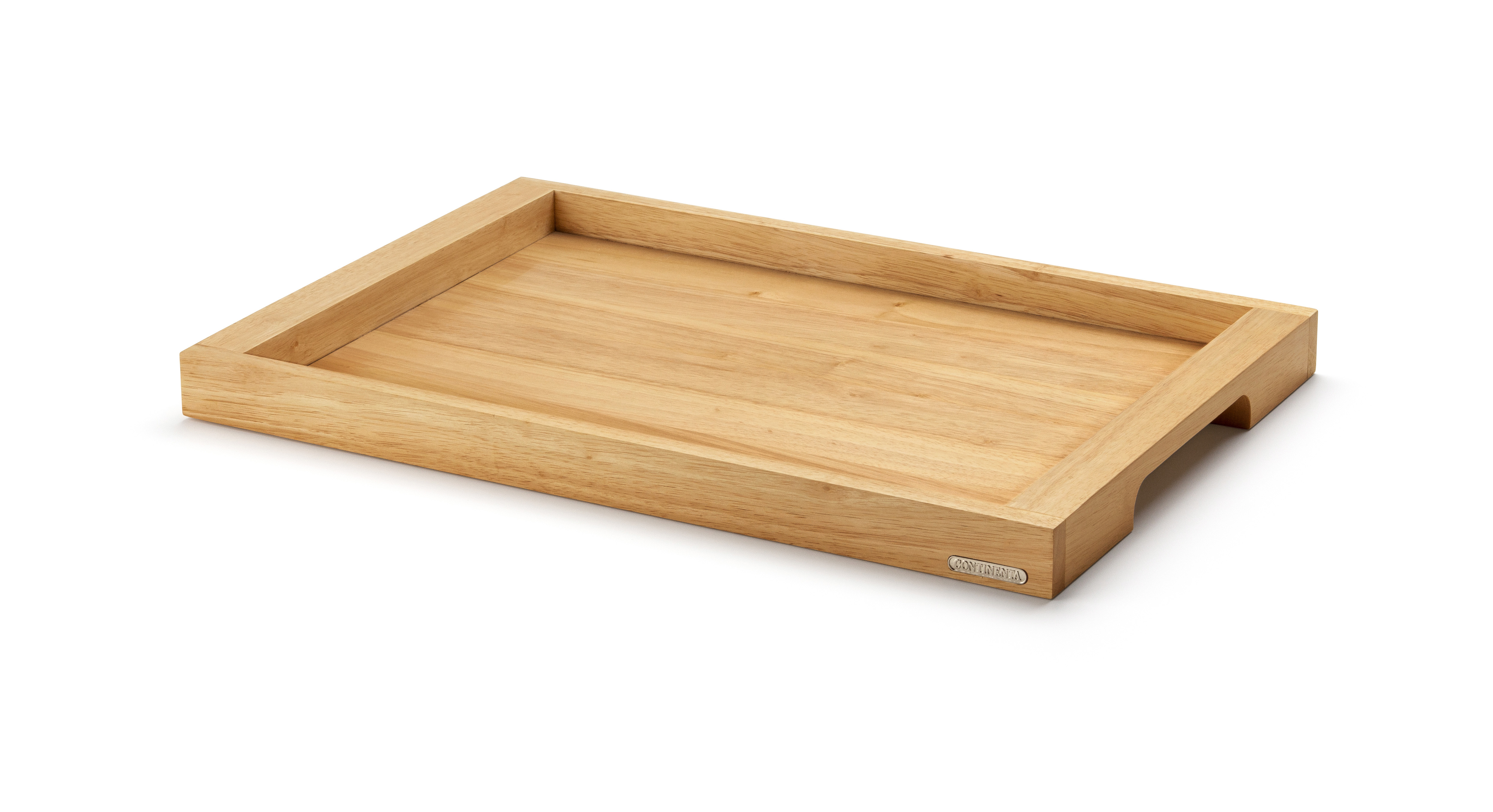 Continenta Tabelett ca. 44x29,5x4cm in Gummibaum Holz