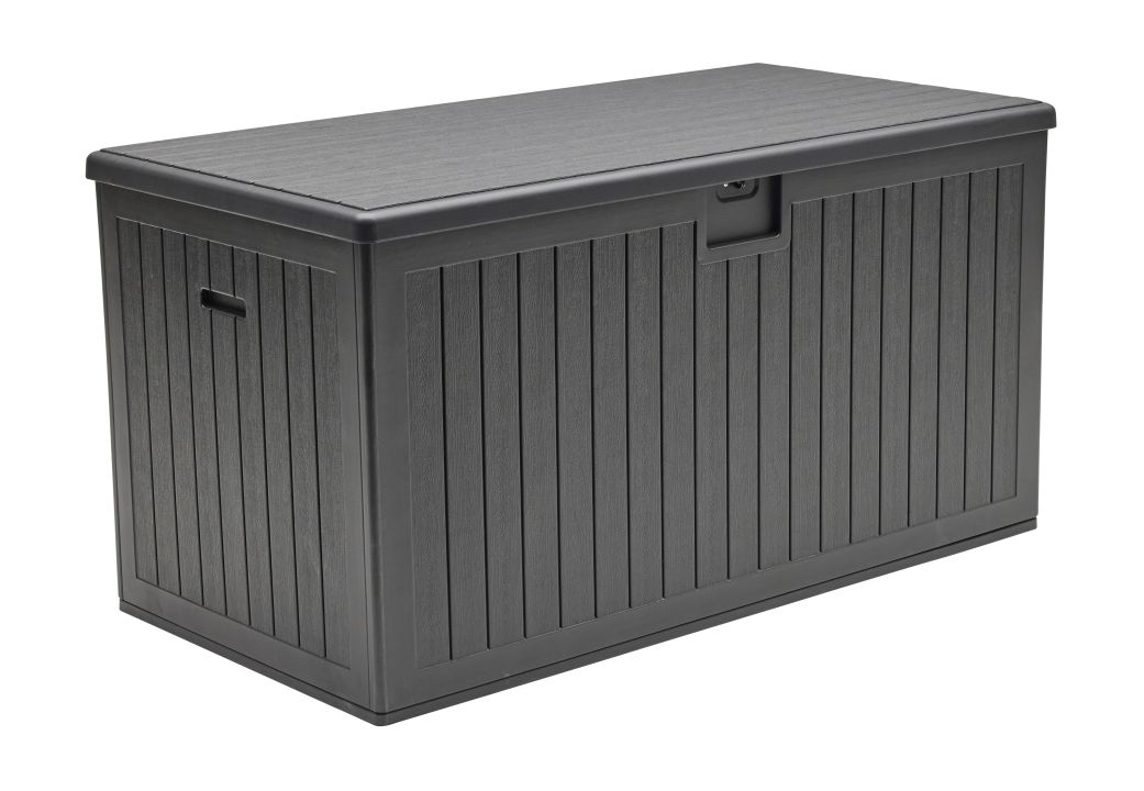 Aufbewahrungsbox VELIO in Schwarz L.C. Wholesaler Aufbewahrungsbox VELIO in Farbe Schwarz mit Holzmaserung, Kiste, Whirlpool, Wanne