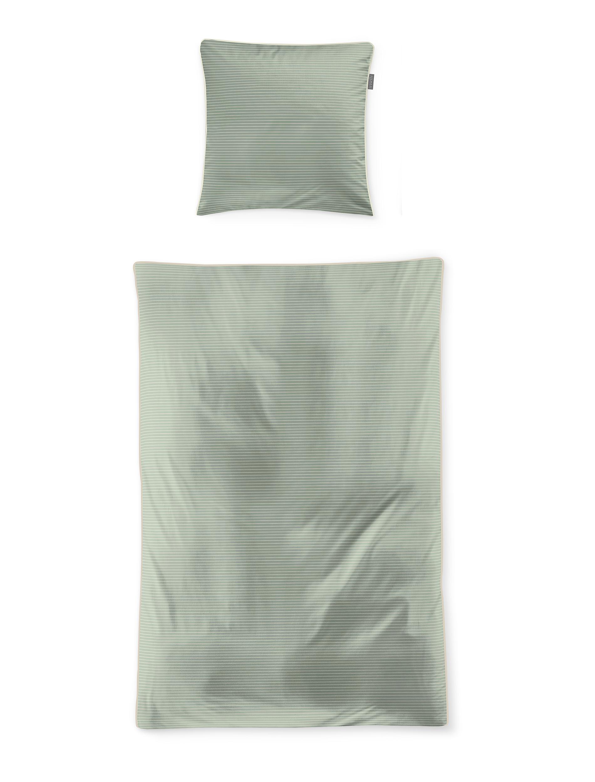 Irisette Mako-Satin Bettwäsche TOKIO ca. 135x200cm in Farbe jade