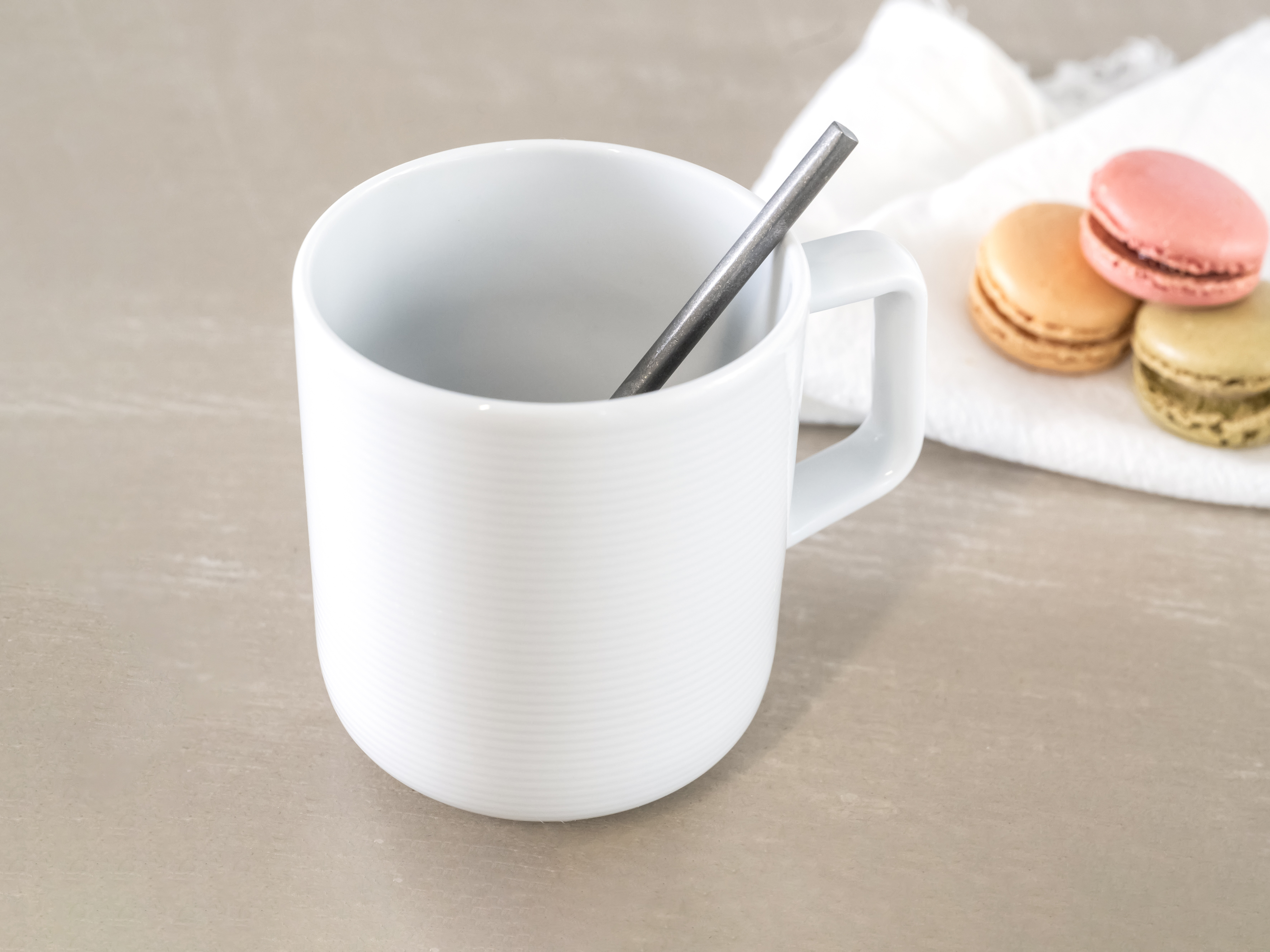 CreaTable Kaffeebecher Session in Farbe Weiß glänzend