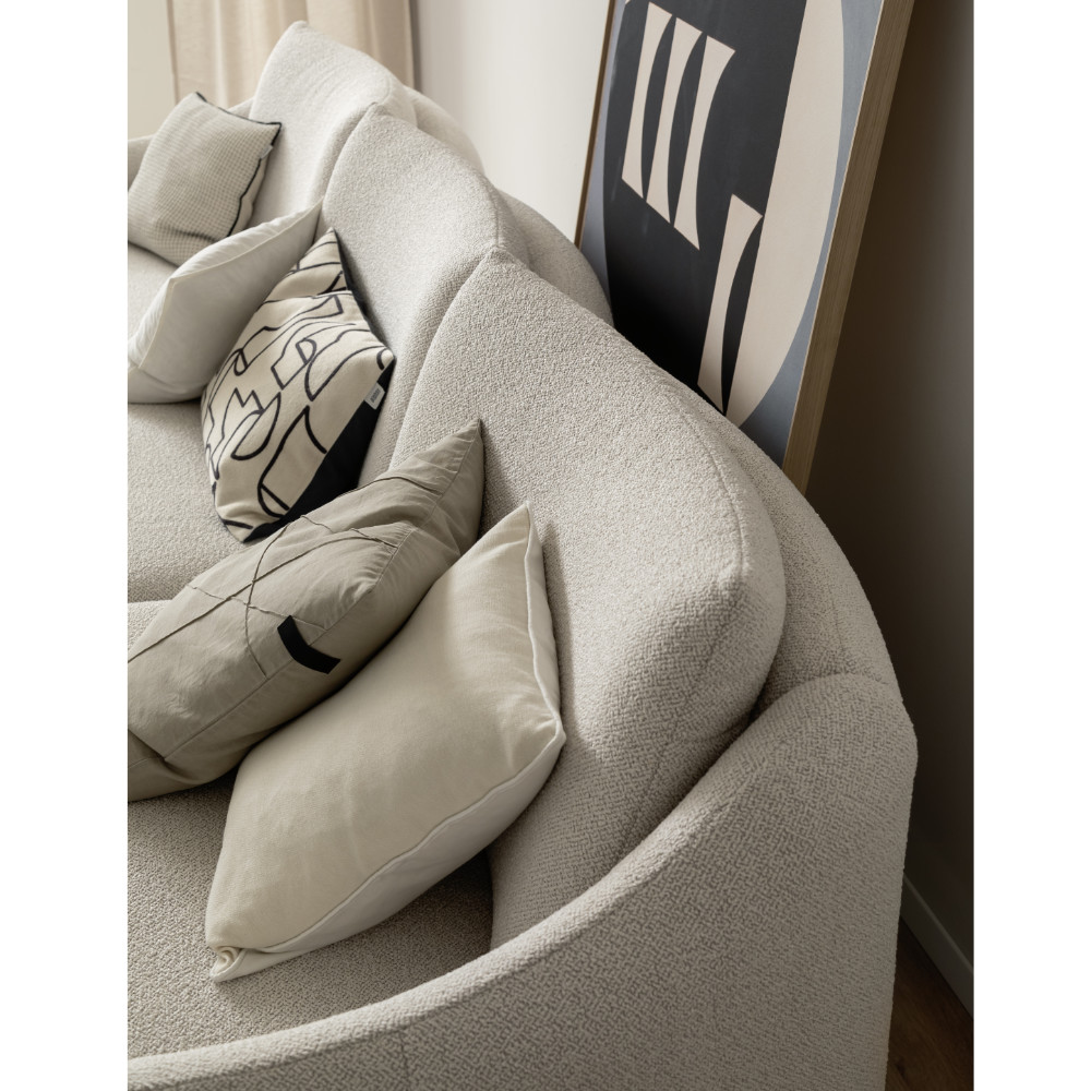 SCHÖNER WOHNEN-Kollektion Polstergruppe TABBY ca. 284x168cm in Stoff Space silver/cream