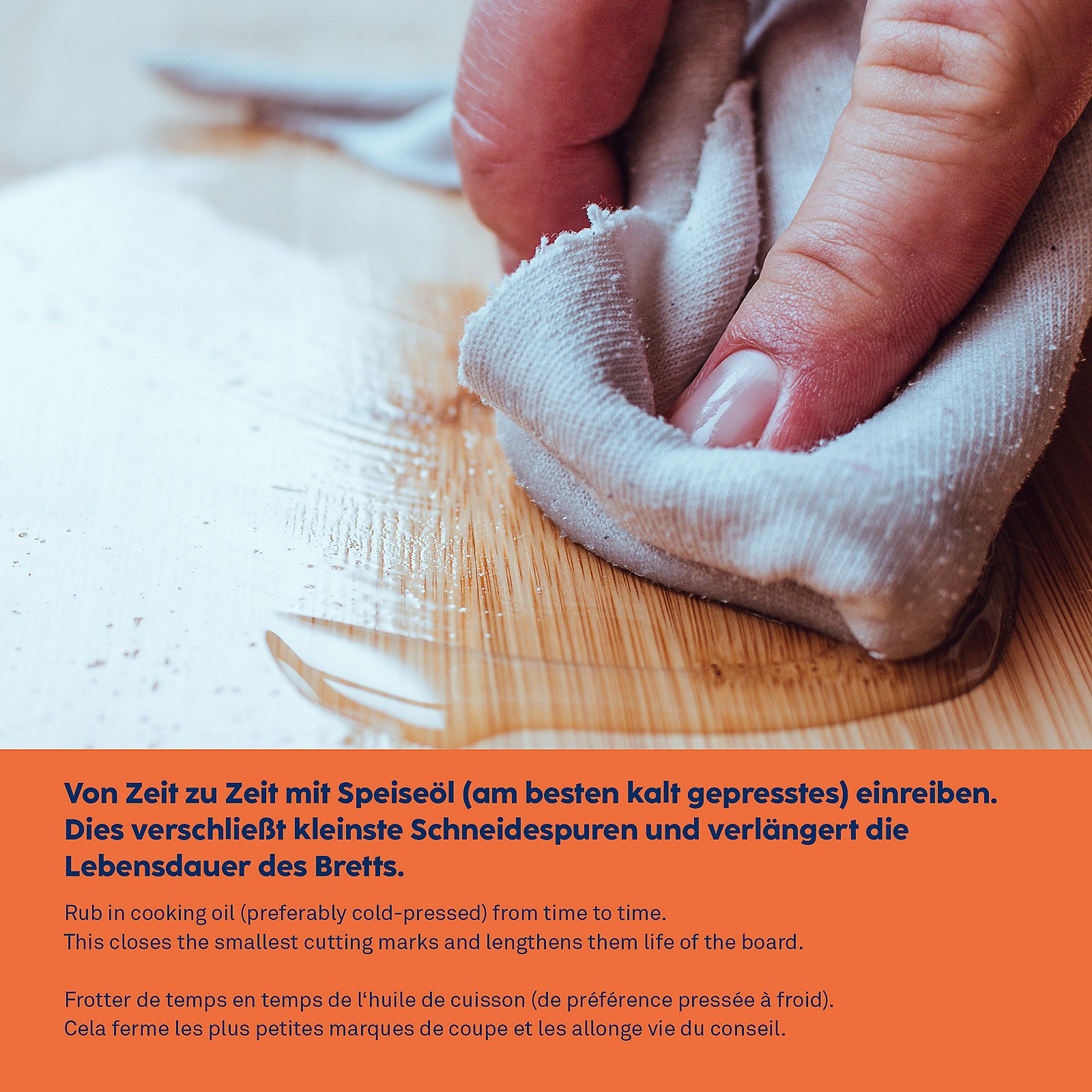 Kela Backbrett KIANA in Farbe Bambus, Drinnen, Innenarchitektur, Reinigen, Person