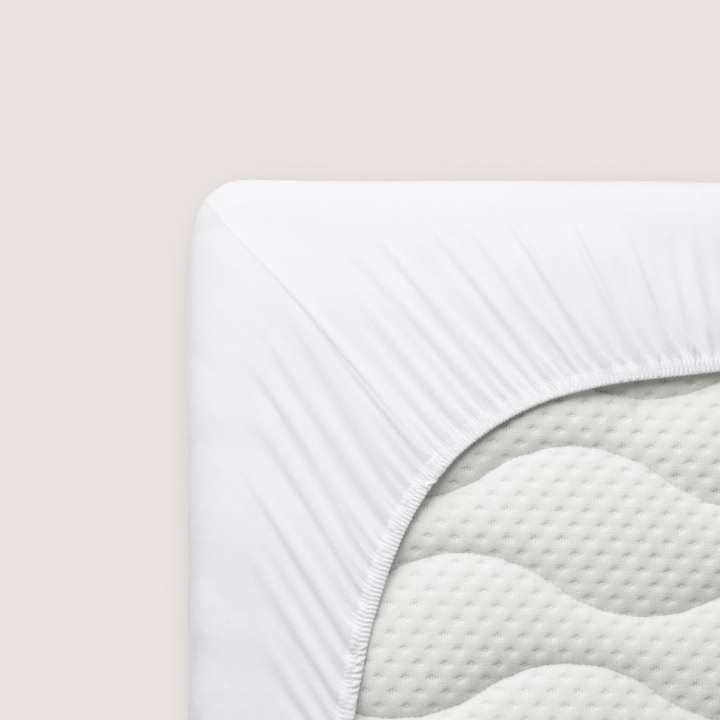 Schlafgut Casual Spannbettlaken ca. 180x200-200x200cm in Farbe Full-White