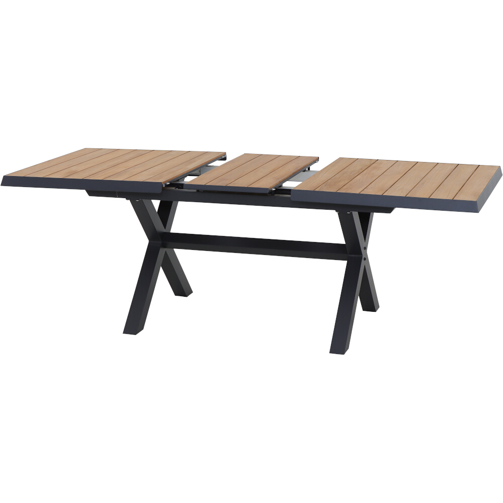 Ausziehtisch SINCRO ca. 160(200)x90cm in Farbe anthrazit, natur, Moebel, Tabelle, Esstisch, Kaffeetisch, Bank