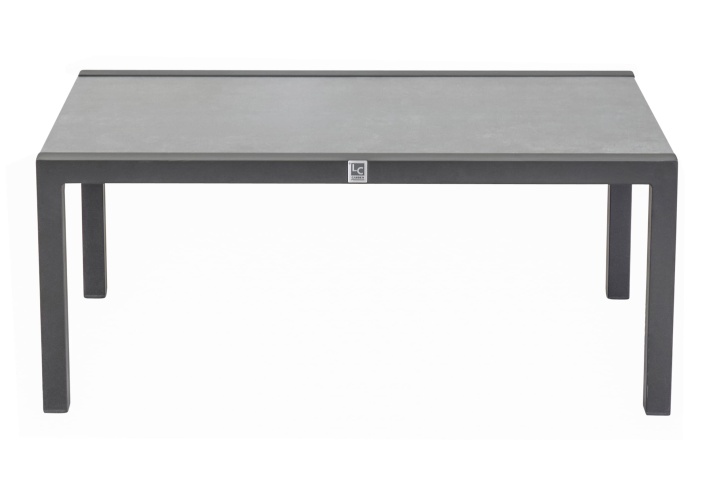 L.C. Wholesaler Couchtisch SONDRINO ca. B100 H42 T60  cm in Platte Keramik Beton-Optik
