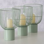 Boltze Windlicht Cindy 30cm  22x30 in Glas/Metall