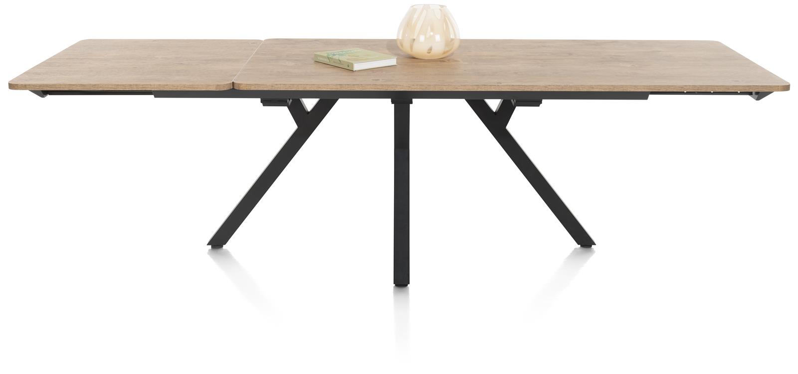 Habufa Ausziehtisch PERTH ca. B100 H77 L200 cm (280cm) in barnwood, finishing