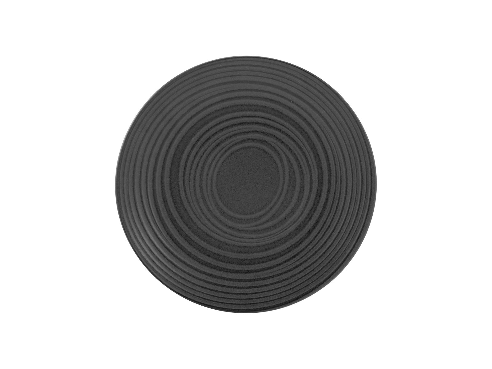 CreaTable Dessertteller Lava Stone in Farbe Schwarz matt