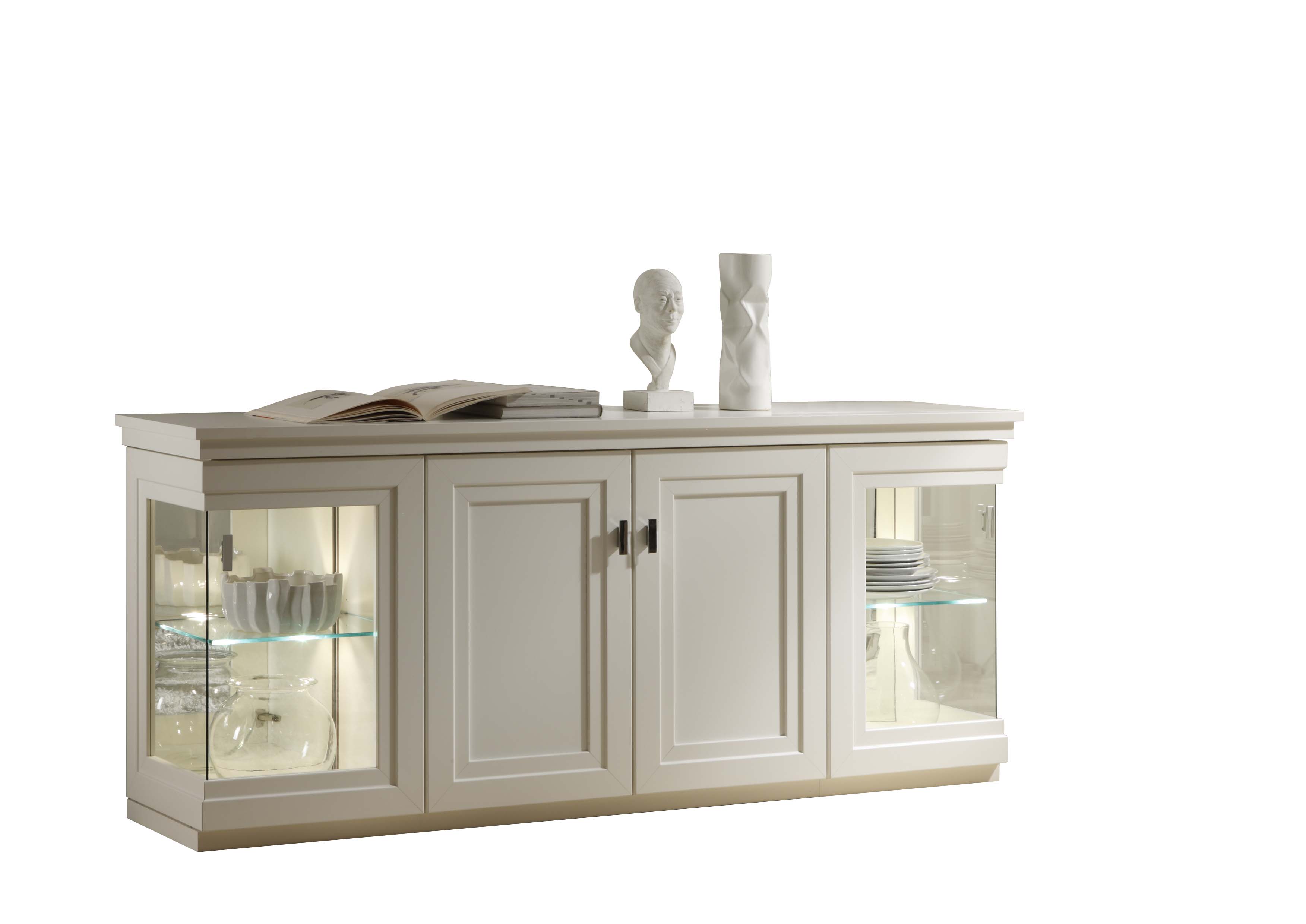 Sideboard Kent in Lack weiß