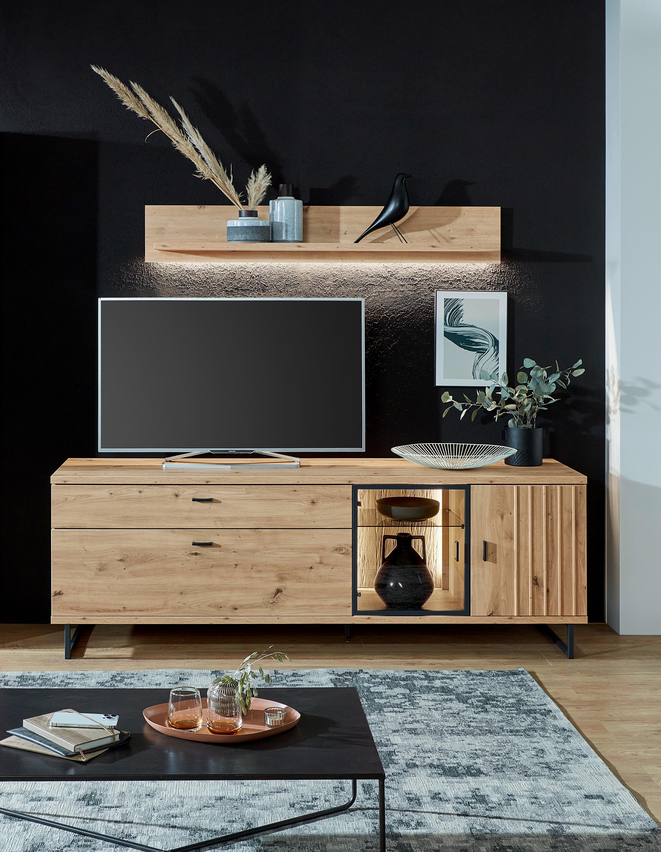 Wandboard  in Eiche Artisan Melamin