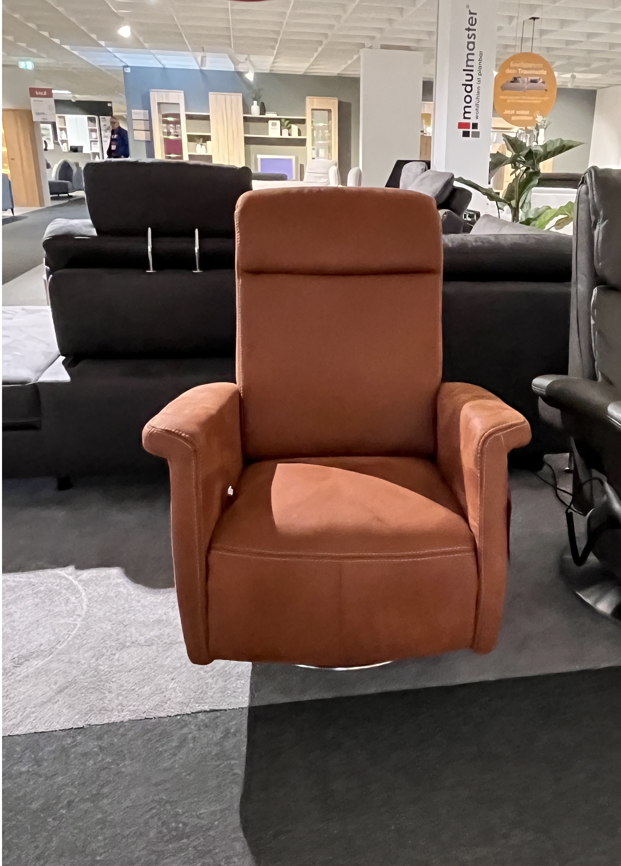 Polipol Relaxsessel PANU in Stoff Saddle Siena, Moebel, Stuhl, Sessel, Person, Couch