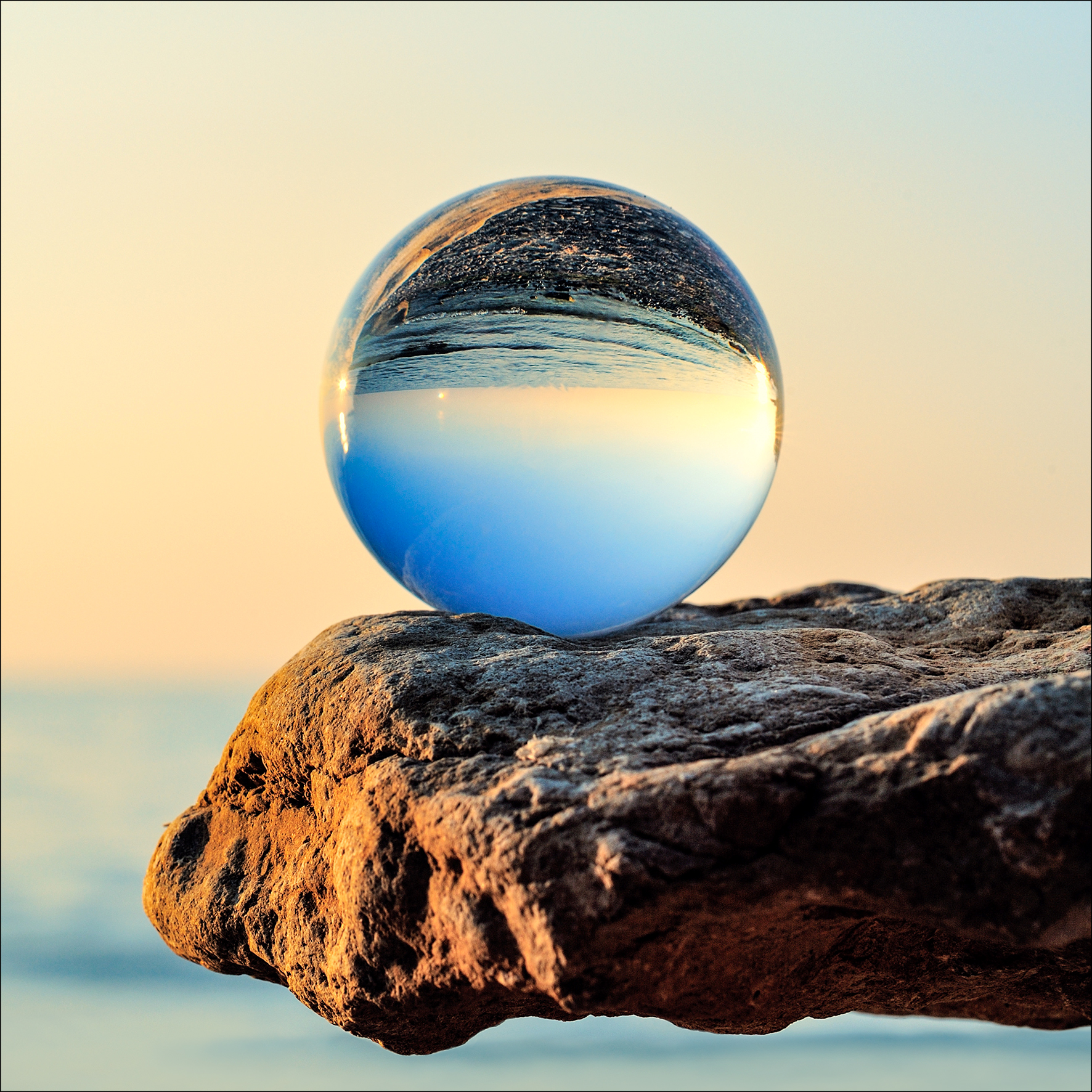 ProArt Glas-Art 20x20cm Blue Drop