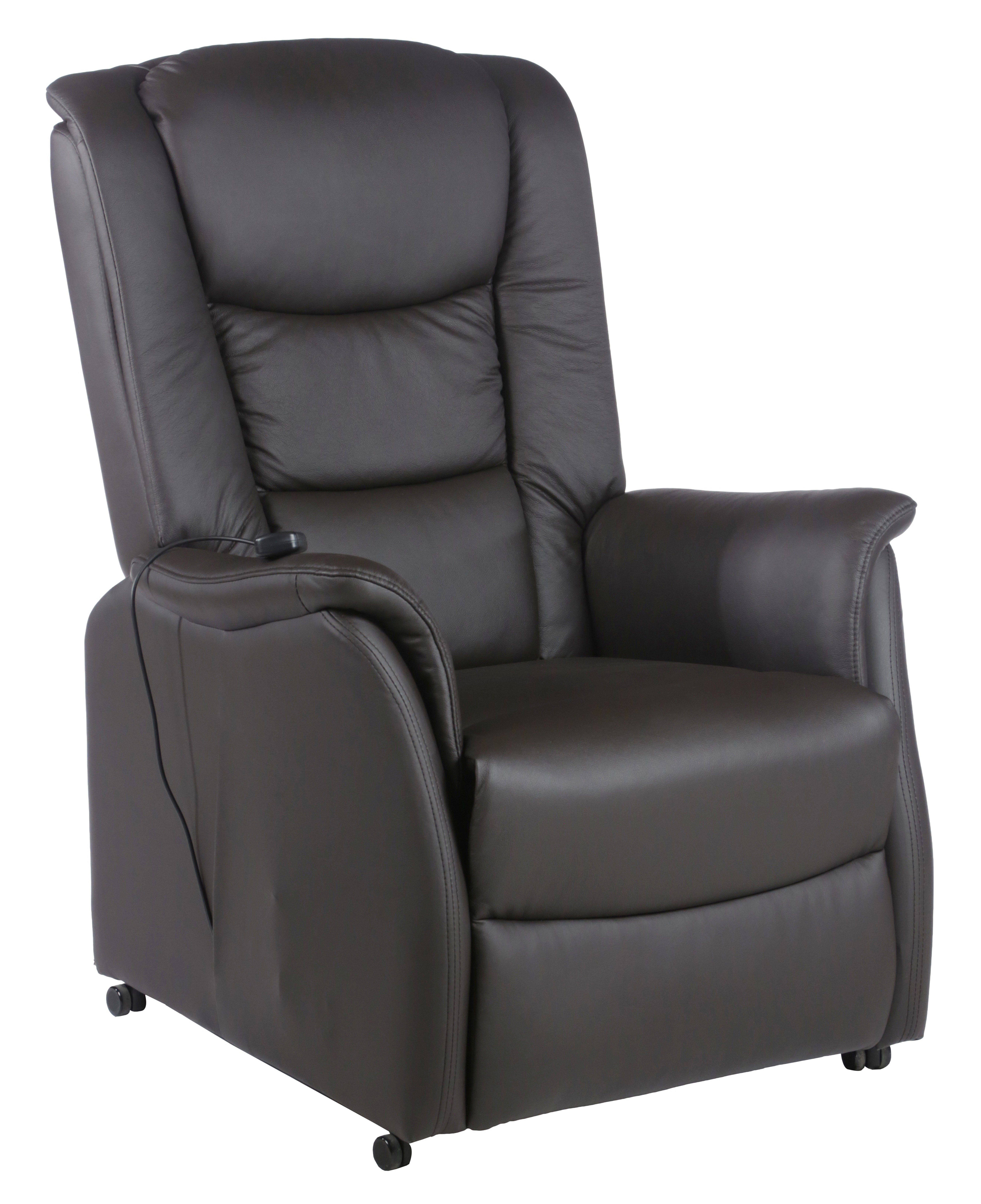 Duo Collection TV-Sessel Ponza in Leder schokolade inkl. Motor