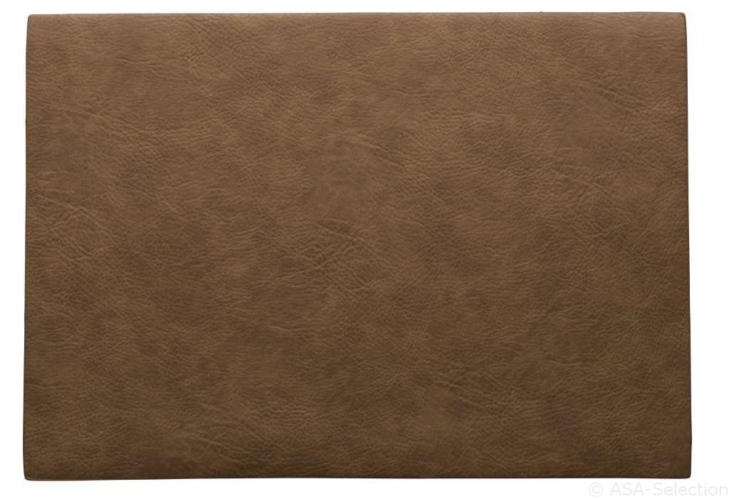 ASA Selection Tischset Vegan Leather in Farbe braun