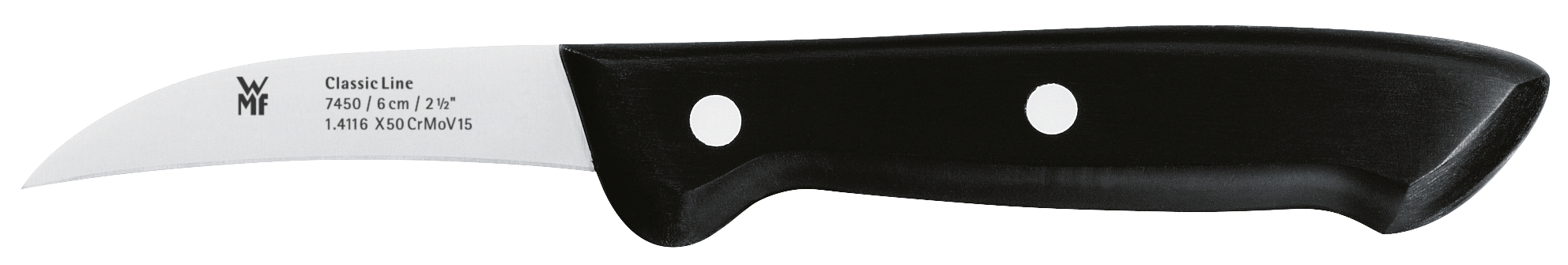 WMF Classic Line Schälmesser, 6 cm in schwarz