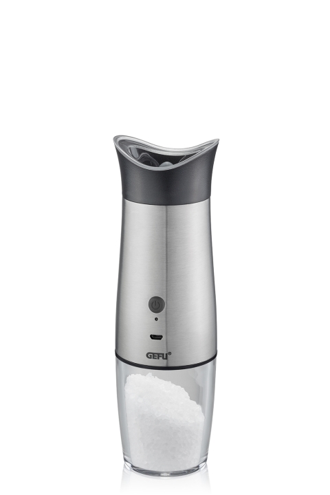 GEFU Salz- oder Pfeffermühle VELO in Farbe schwarz/silber