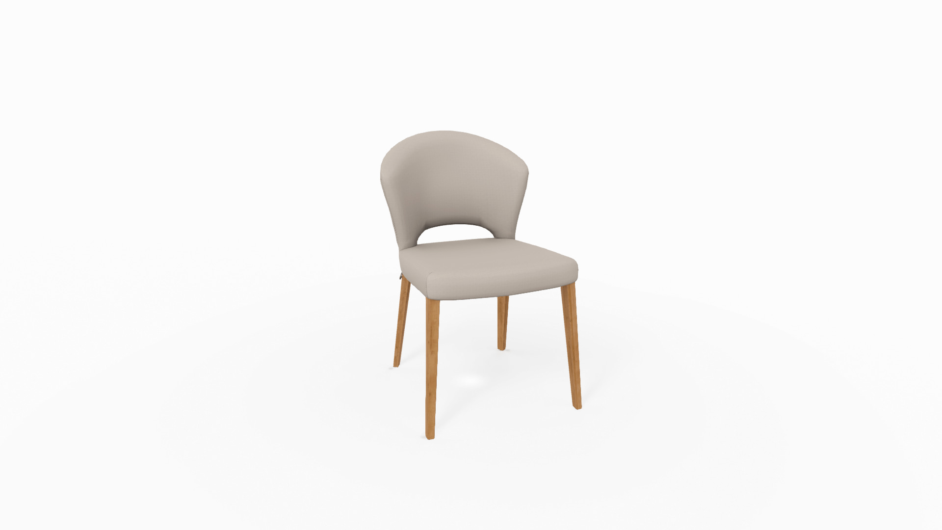 Stuhl CUORI  in Stoff Mystic 201 beige PG 5, Stuhl, Mobiliar, Sperrholz, Holz