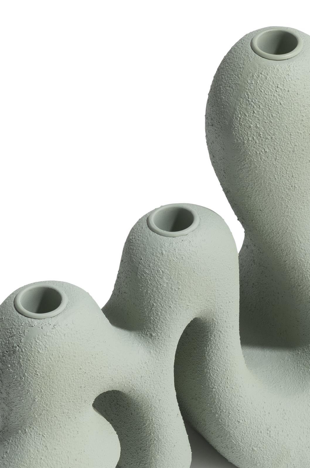 Coco Maison Kerzenhalter MEES ca. B45 H25 T14 cm in Polyresin grün