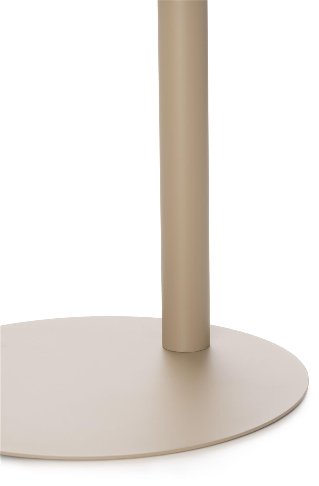 Coco Maison Beistelltisch OWEN ca. B40 H50 T40 cm in Metall taupe
