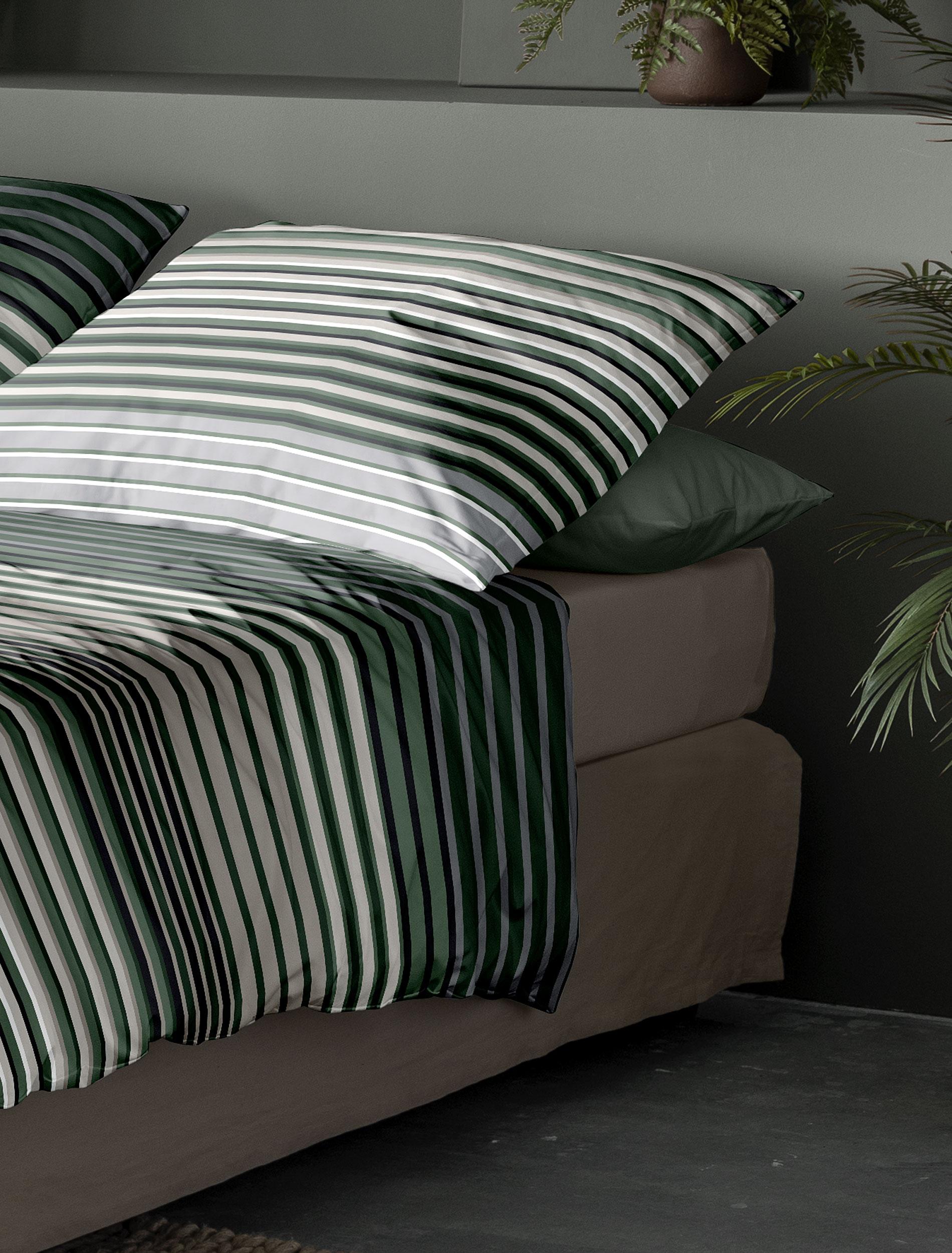 Irisette Tencel-Satin Bettwäsche LOTUS ca. 155x220cm in Farbe salbei