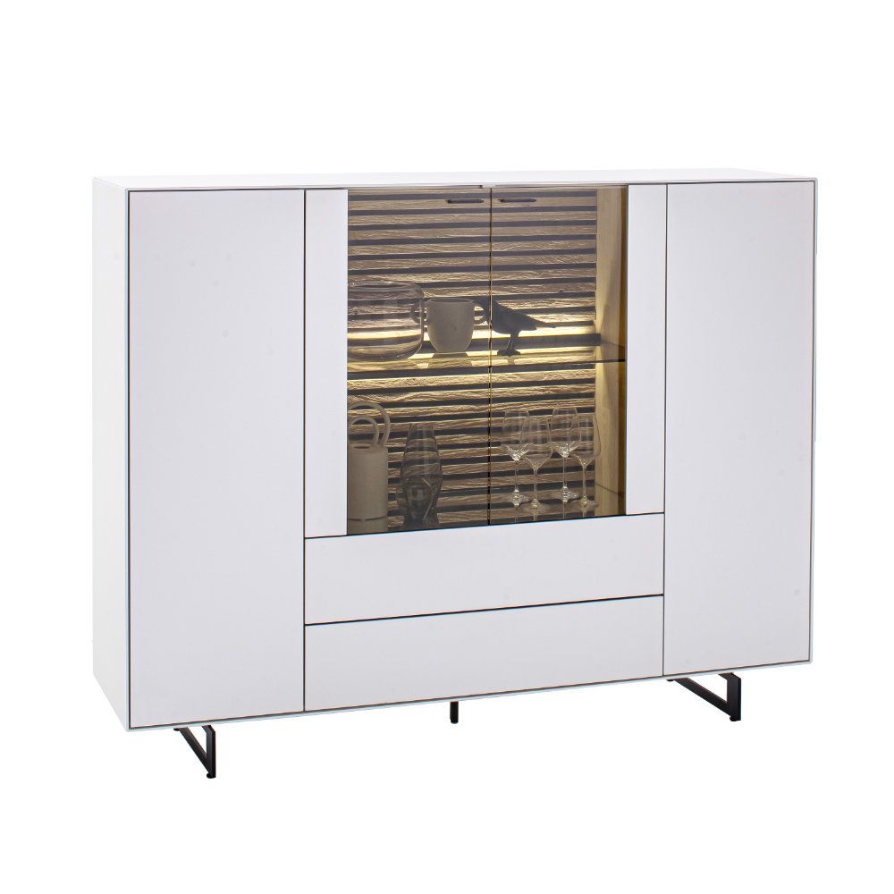 SCHÖNER WOHNEN-Kollektion Highboard YONNA ca. 165x119x44cm in Kerneiche natur gebürstet SCHÖNER WOHNEN-Kollektion Highboard YONNA ca. 165x119x44cm in Kerneiche natur gebürstet