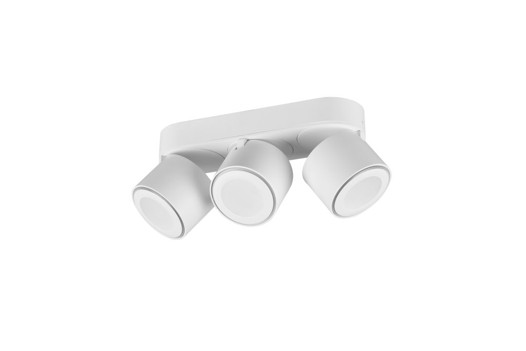 Trio LED-Deckenleuchte TAURUS 3-flammig in Farbe weiß matt