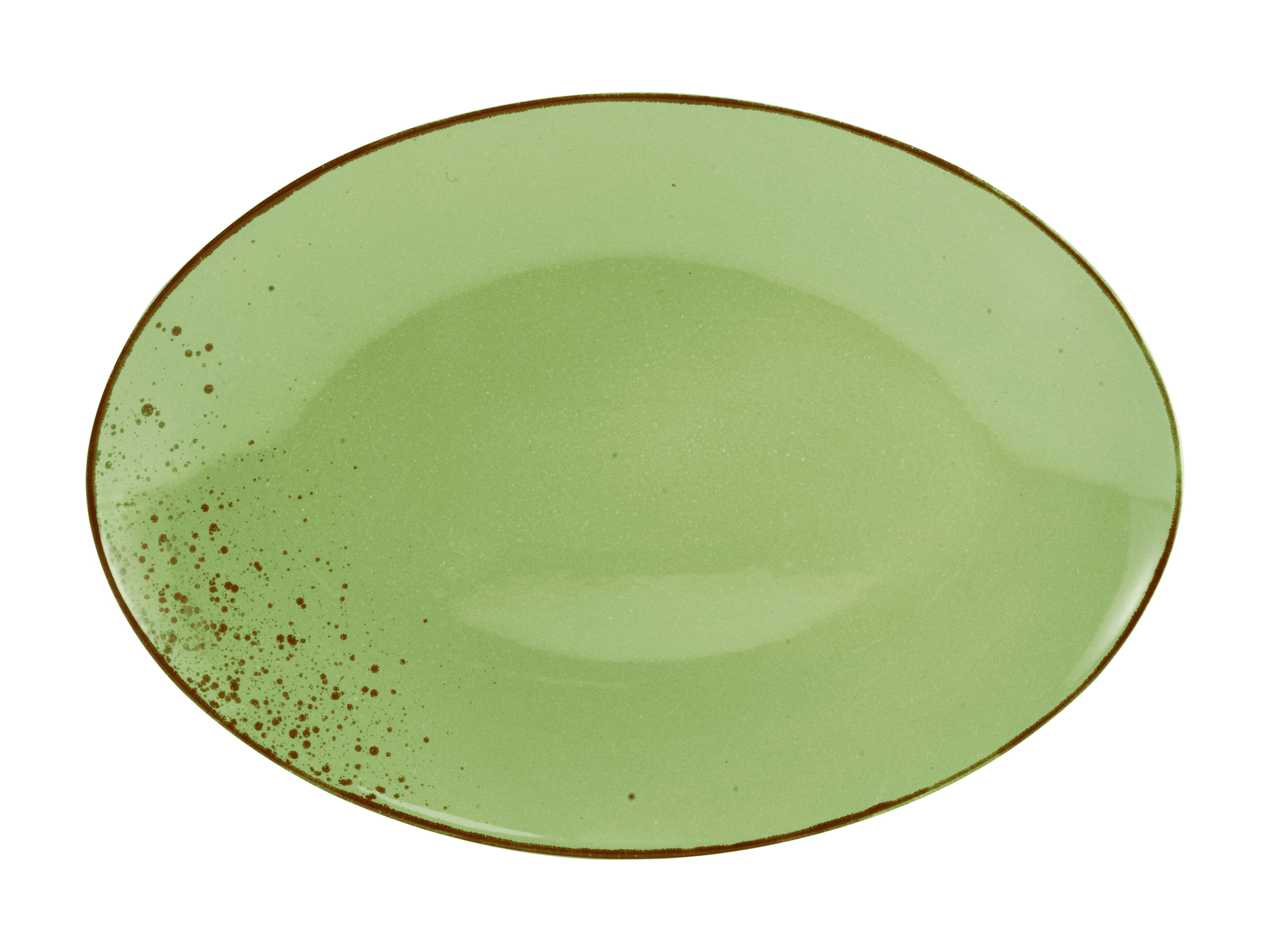 CreaTable Servierplatte Nature Collection in Farbe Green glänzend