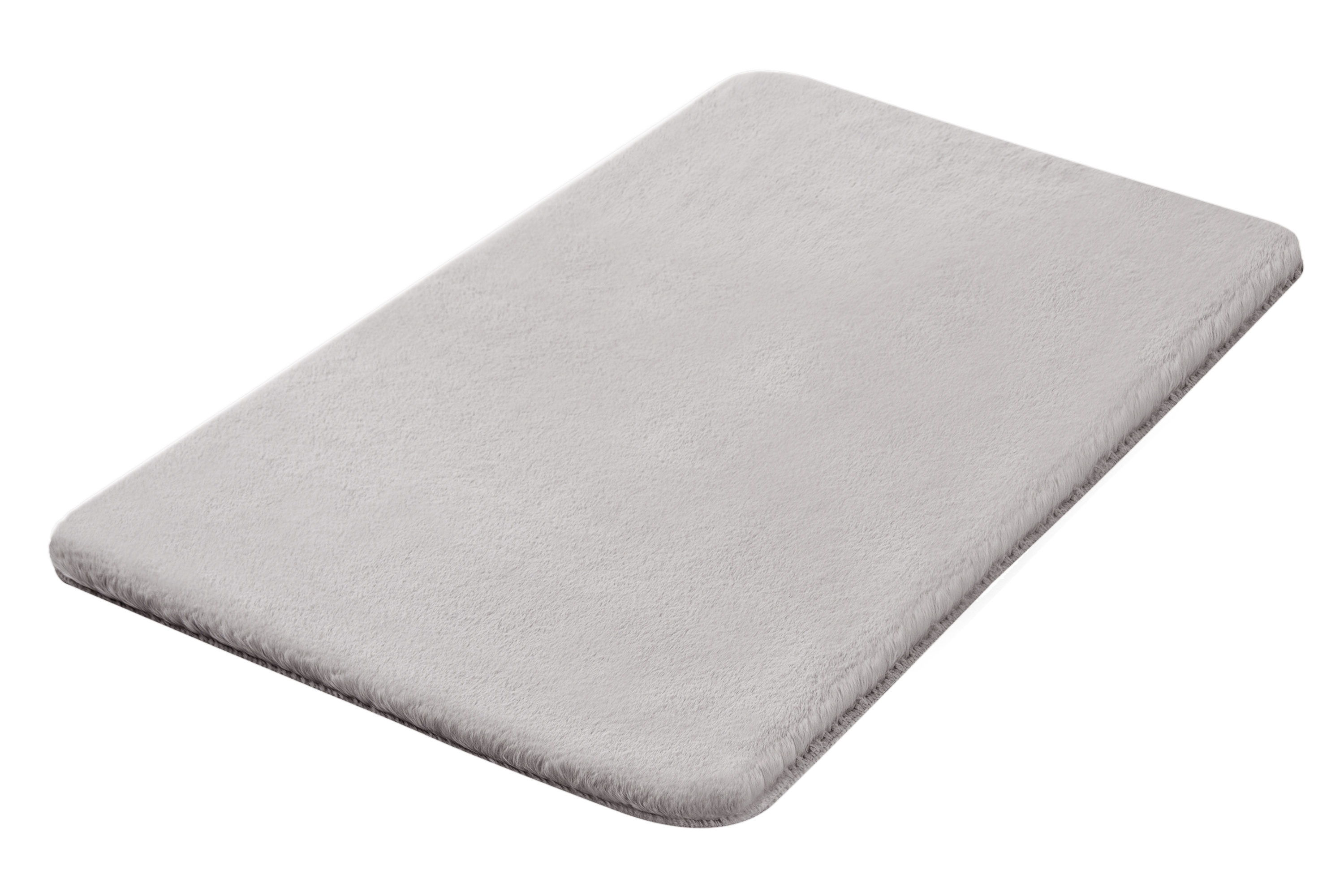 Kleine Wolke Badteppich CONY ca. 70x120cm in Farbe Silbergrau
