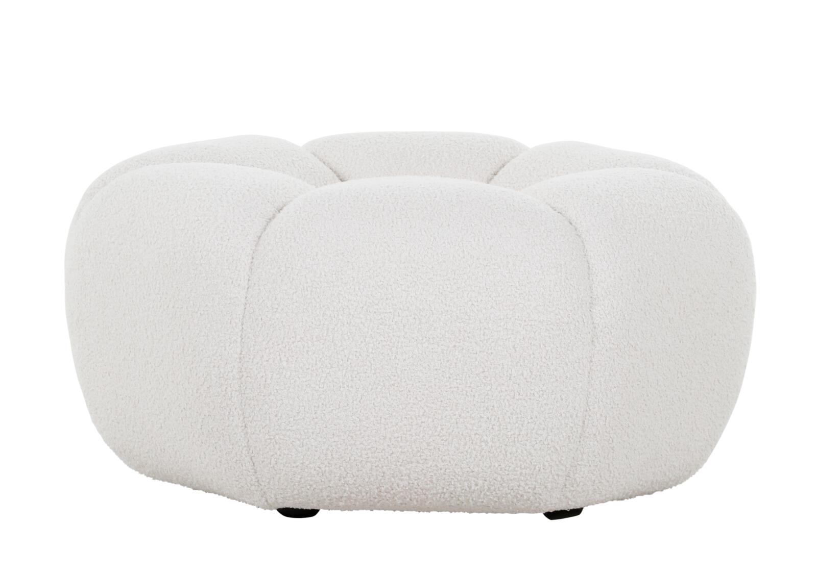 Hocker  ca. B78 H39 T78 cm in Stoff 306/55 weiß, Moebel, Osmanisch