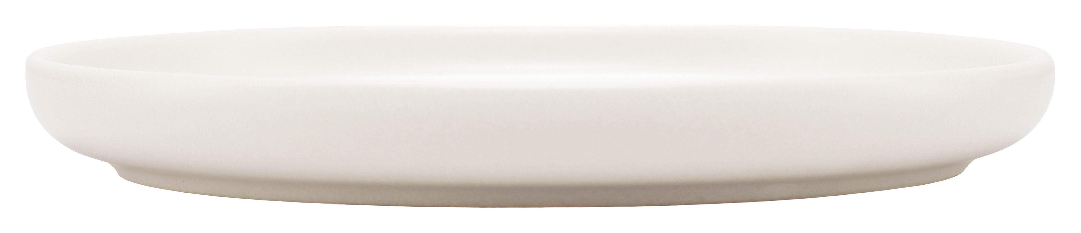 CreaTable Untertasse Uno in Farbe Offwhite seidenmatt, Schale, Suppenschüssel, Kunst, Porzellan, Töpferei