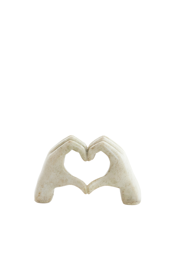 Light & Living Ornament HANDS in Farbe taupe grey, Symbol