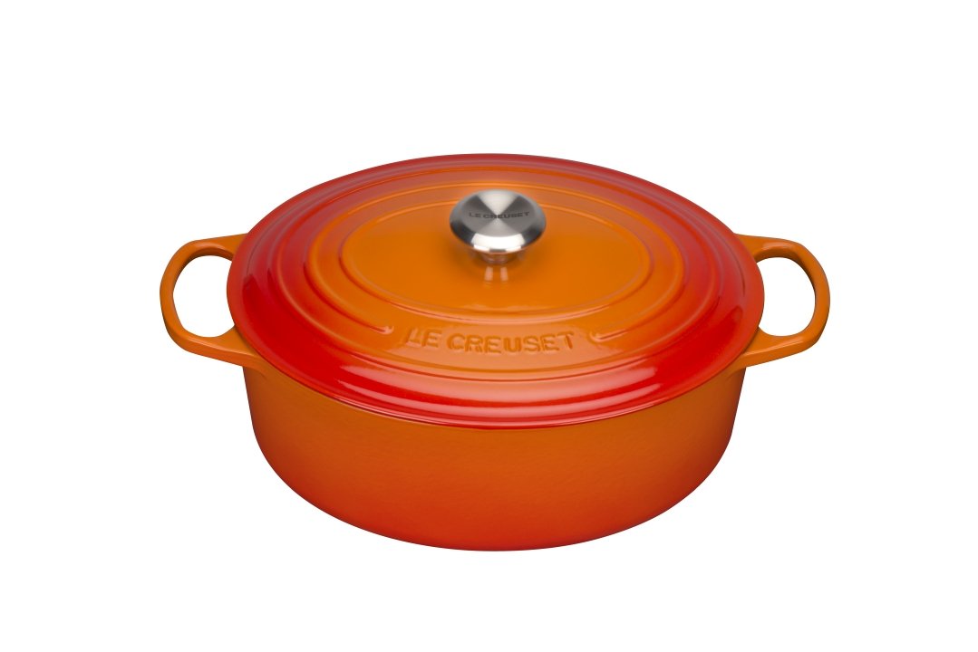Le Creuset Bräter Ø ca. 31cm Ofenrot Oval
