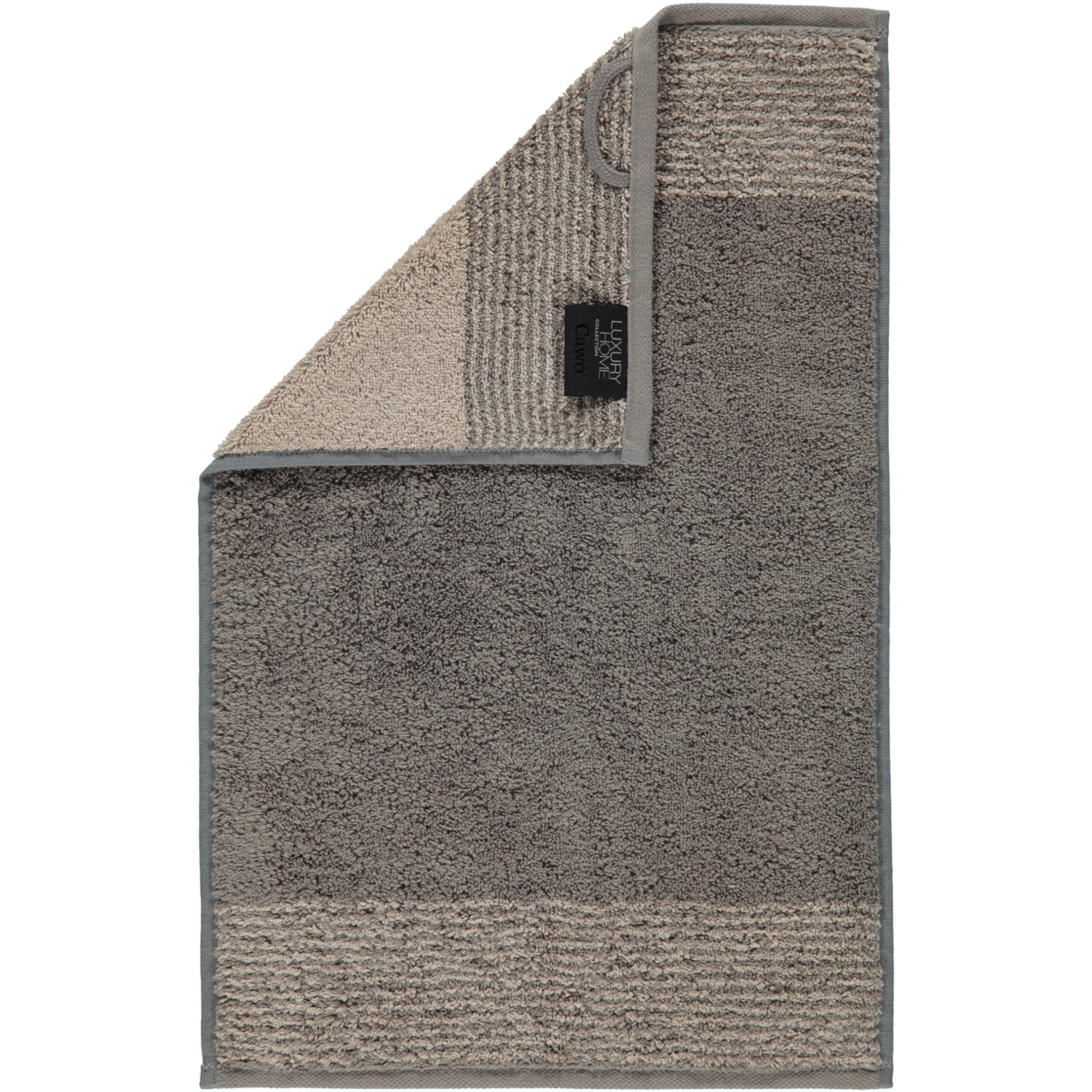 Cawö Gästetuch TWO-TONE 30x50cm in Farbe graphit
