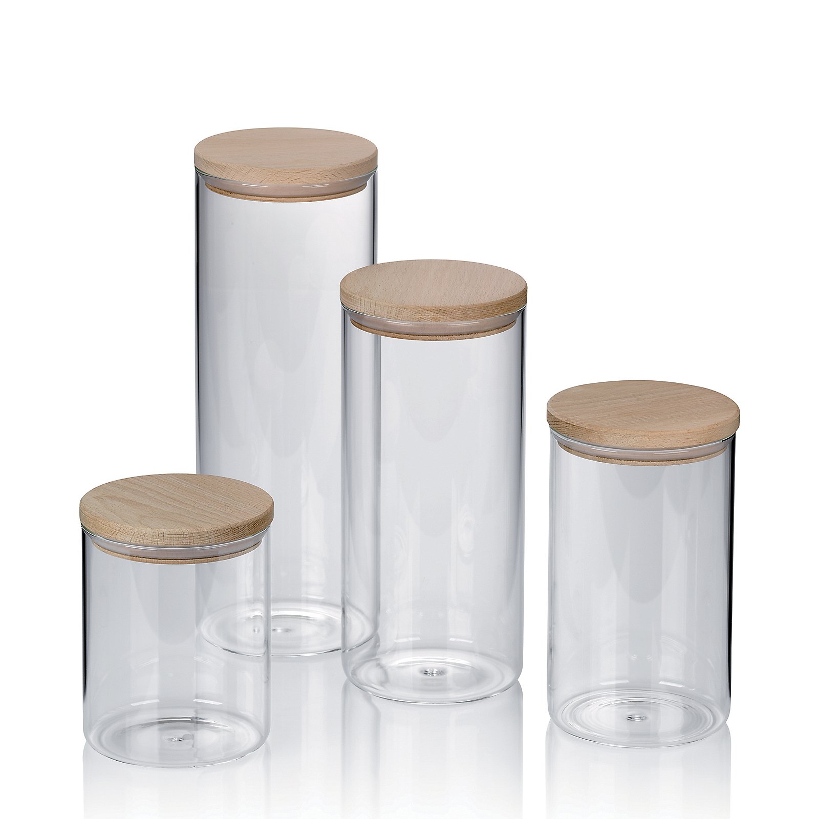 Kela Vorratsdose Amelie 1,0L AMELIE in Transparent, Krug, Zylinder, Glas