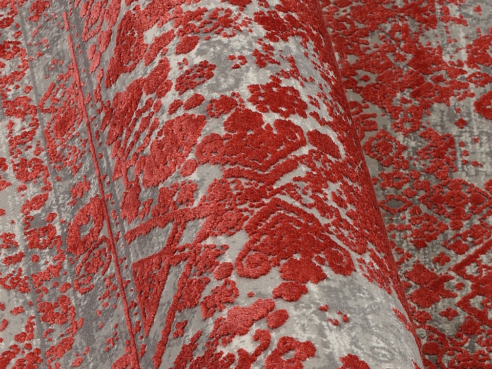 OCI Webteppich Colour Tadi ca. 140x200cm in rot