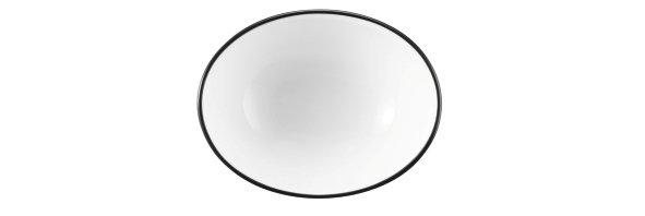 Seltmann Weiden Bowl oval M5307  9 cm Modern Life 10826 Black Line 