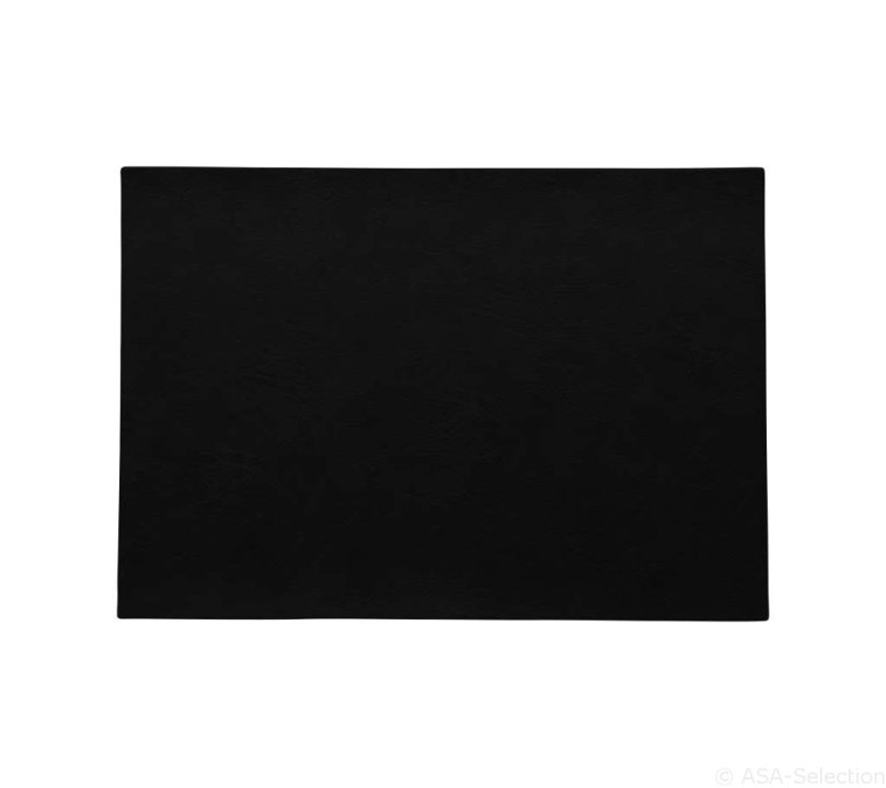 ASA Selection Tischset Vegan Leather in Farbe schwarz matt