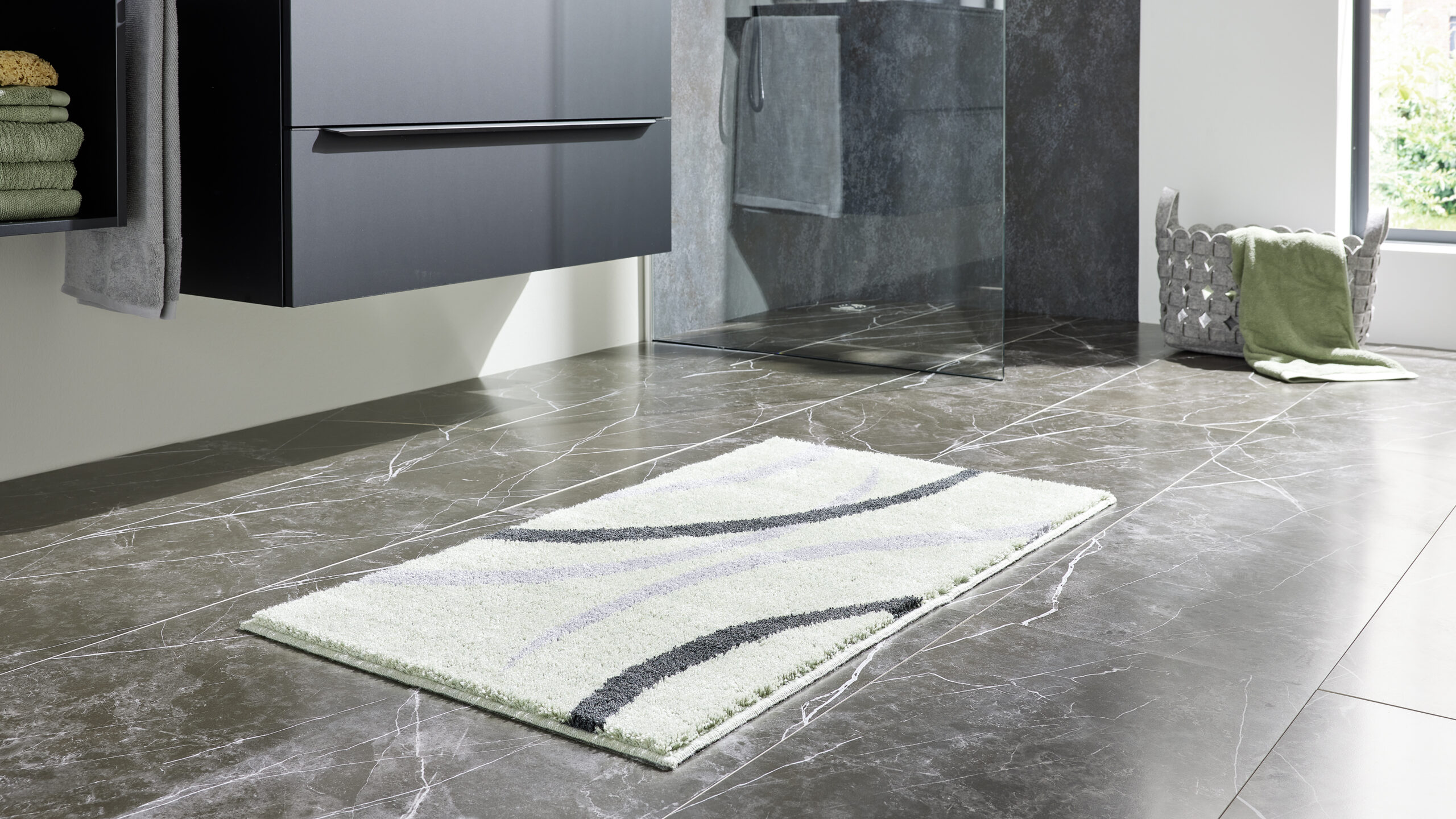 Interliving Badteppich IL-9111 ca. 50x60cm in Farbe jade
