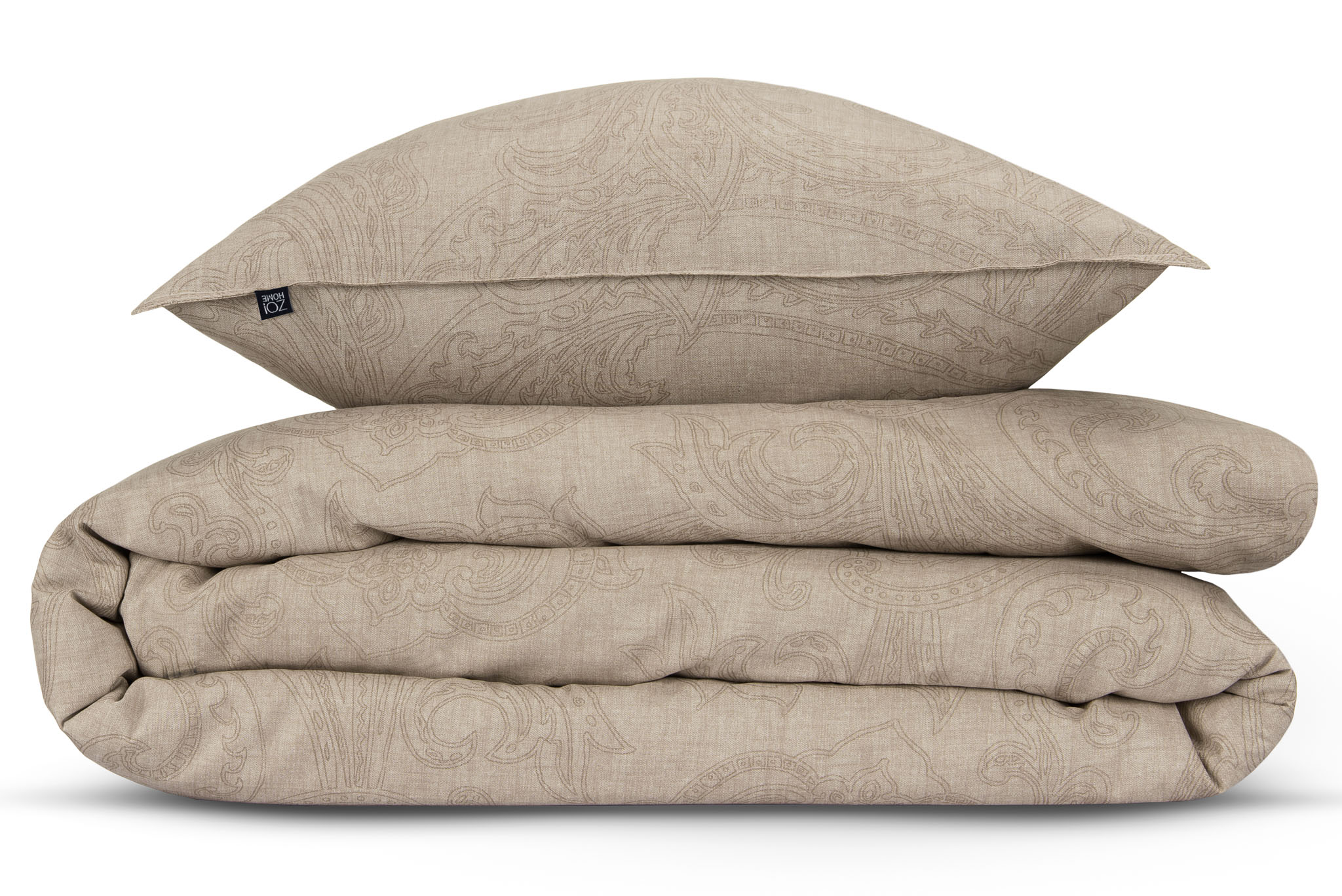 Heckettlane Bettwäsche ca. 155x220cm in Farbe Sandy-Beige