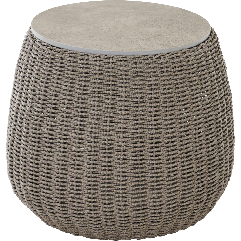 Lounge-Set 3-teilig LIGURIA in Farbe Gardino®-Geflecht twisted in taupe grau , Moebel